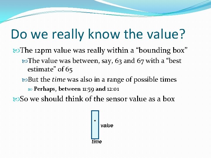 Do we really know the value? The 12 pm value was really within a