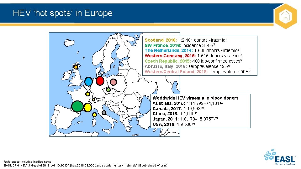 HEV ‘hot spots’ in Europe Scotland, 2016: 1: 2, 481 donors viraemic 1 SW