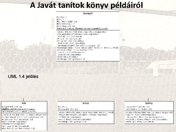 A Javát tanítok könyv példáiról UML 1. 4 jelölés 