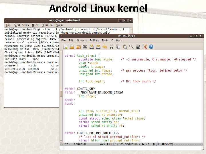 Android Linux kernel 