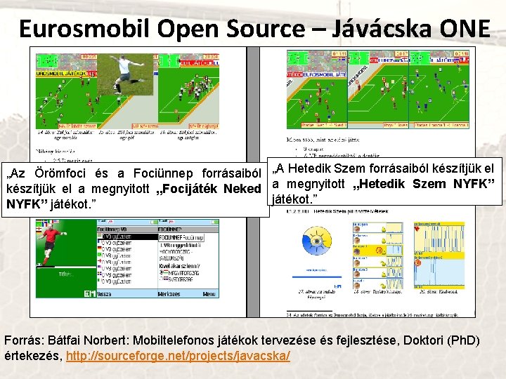 Eurosmobil Open Source – Jávácska ONE „Az Örömfoci és a Fociünnep forrásaiból „A Hetedik