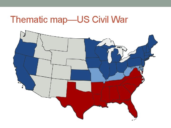 Thematic map—US Civil War 