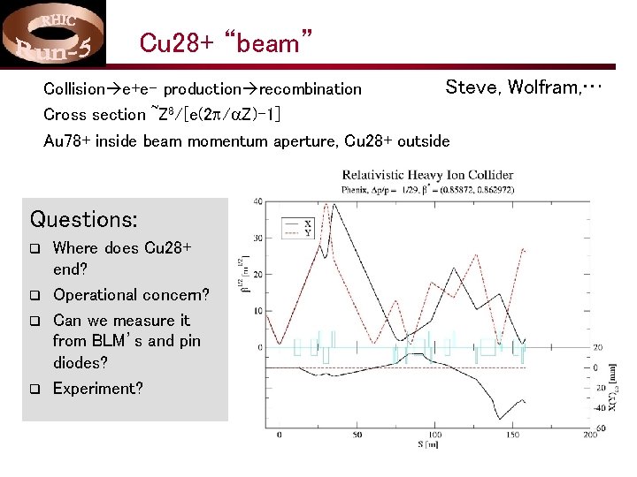 Cu 28+ “beam” Steve, Collision e+e- production recombination Cross section ~Z 8/[e(2 p/a. Z)-1]