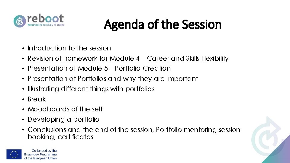 Agenda of the Session • Introduction to the session • Revision of homework for