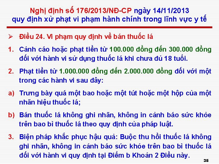 Nghị định số 176/2013/NĐ-CP ngày 14/11/2013 quy định xử phạt vi phạm hành chính