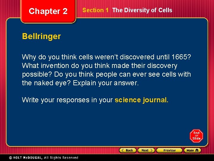 Chapter 2 Cells The Basic Units of Life