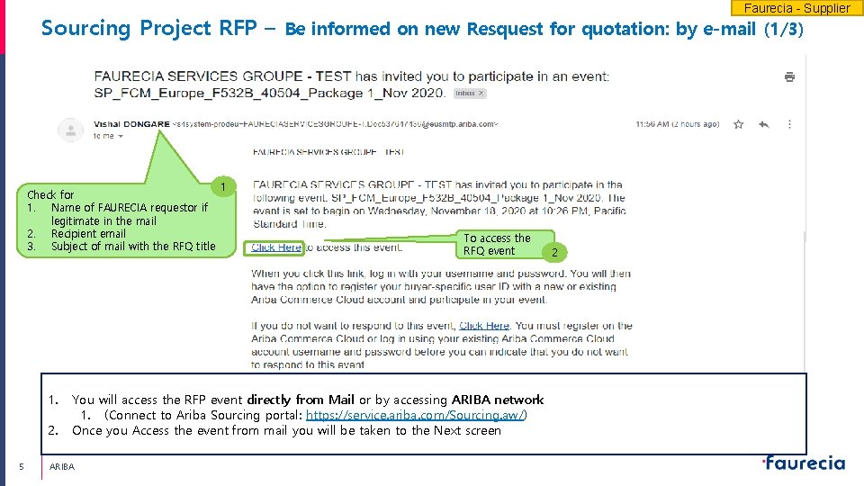 Faurecia - Supplier Sourcing Project RFP – Be informed on new Resquest for quotation: