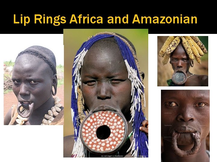 Lip Rings Africa and Amazonian 