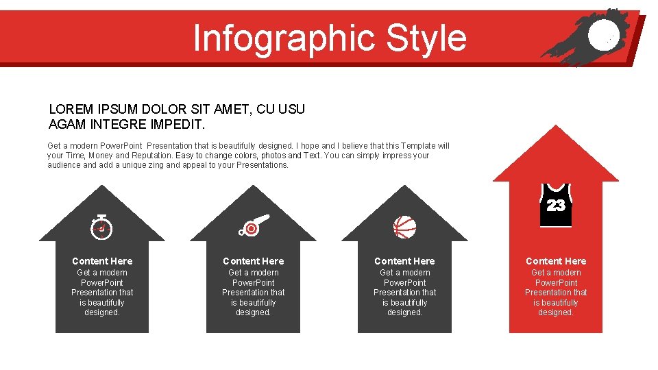 Infographic Style LOREM IPSUM DOLOR SIT AMET, CU USU AGAM INTEGRE IMPEDIT. Get a