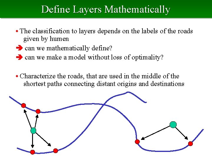 Define Layers Mathematically • The classification to layers depends on the labels of the