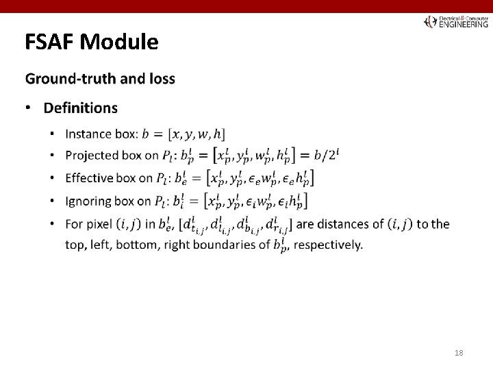 FSAF Module 18 