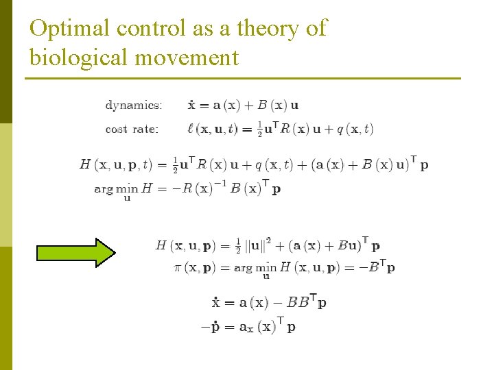 Optimal control as a theory of biological movement 