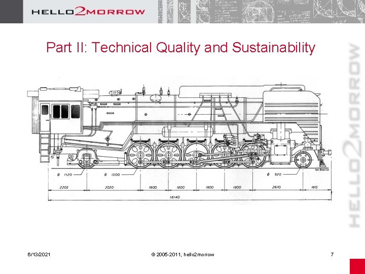 Part II: Technical Quality and Sustainability 6/13/2021 © 2005 -2011, hello 2 morrow 7