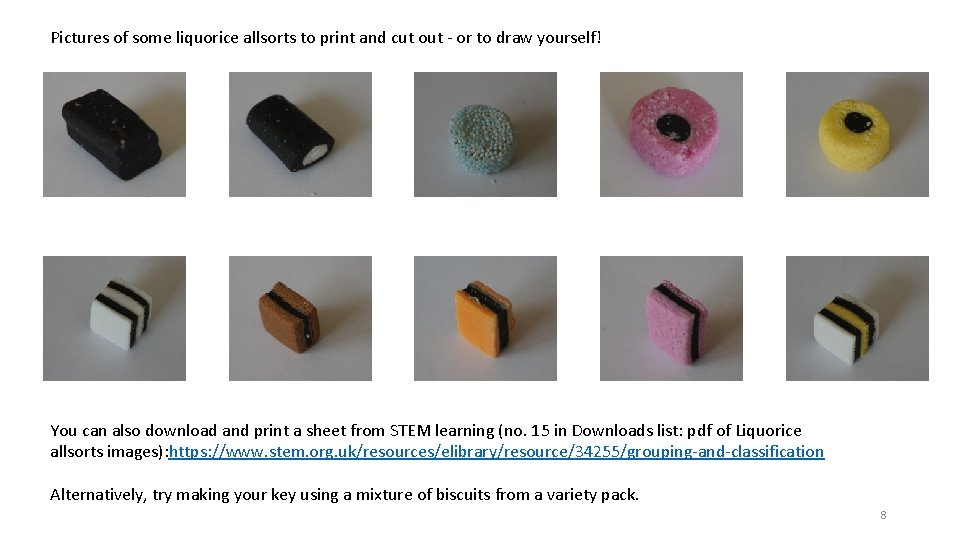 Pictures of some liquorice allsorts to print and cut out - or to draw Pictures of some liquorice allsorts to print and cut out - or to draw