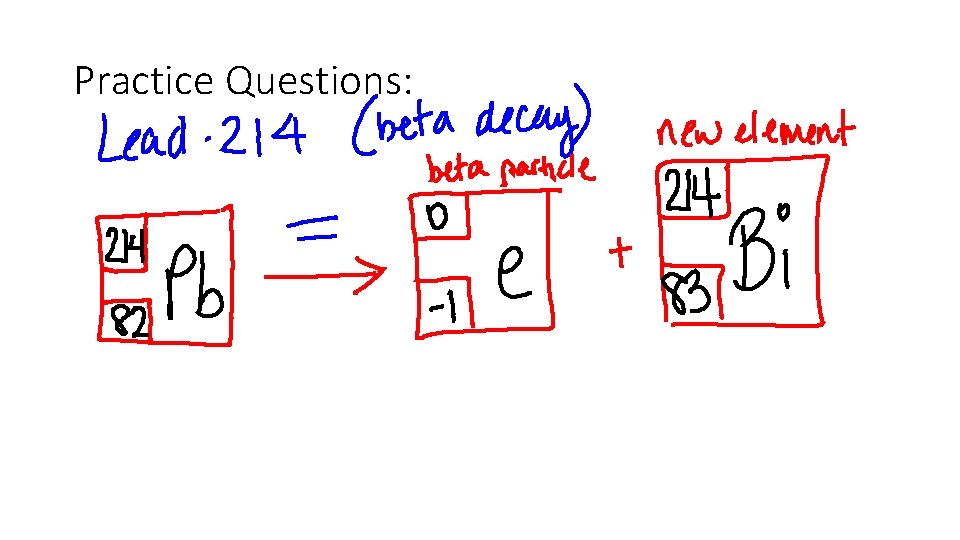 Practice Questions: 