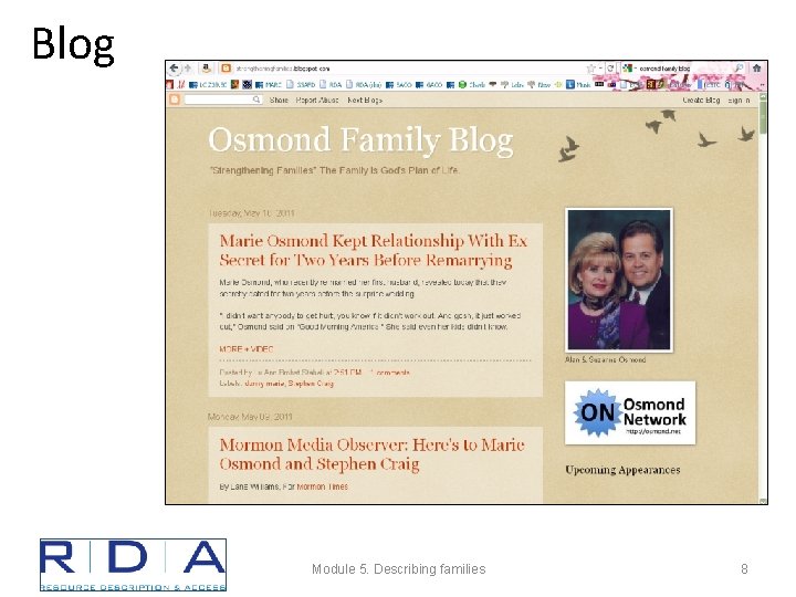 Blog Module 5. Describing families 8 