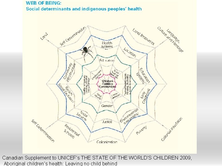 Canadian Supplement to UNICEF’s THE STATE OF THE WORLD’S CHILDREN 2009, Aboriginal children’s health: