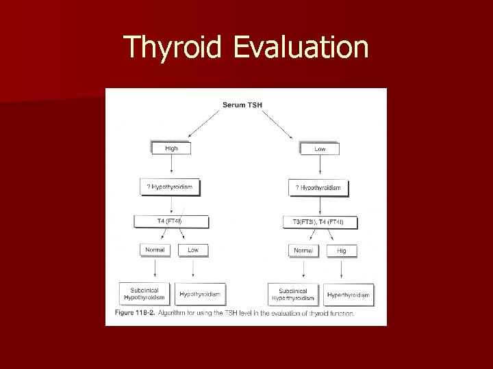 Thyroid Evaluation 