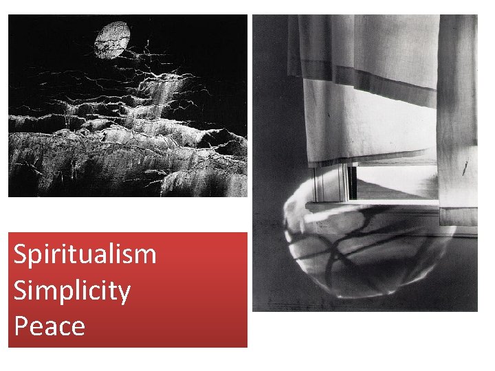 Spiritualism Simplicity Peace 