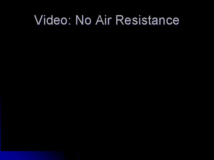 Video: No Air Resistance 