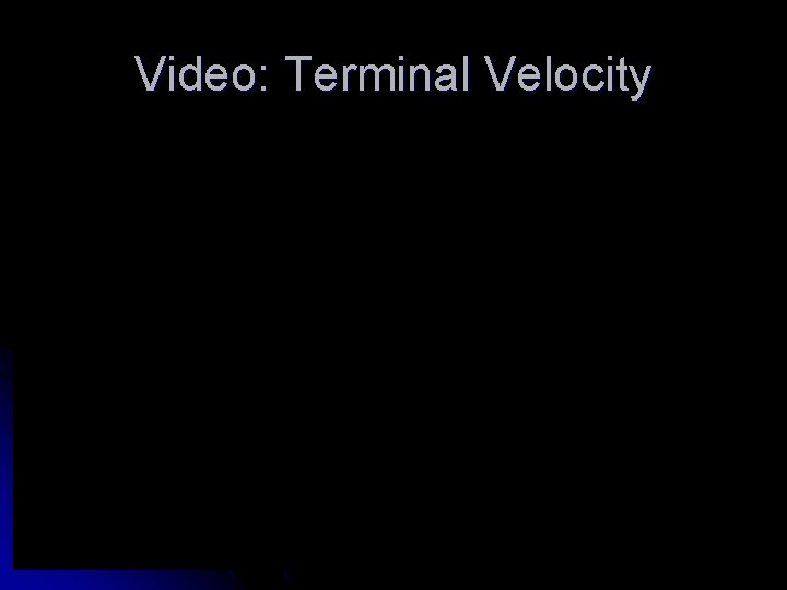 Video: Terminal Velocity 