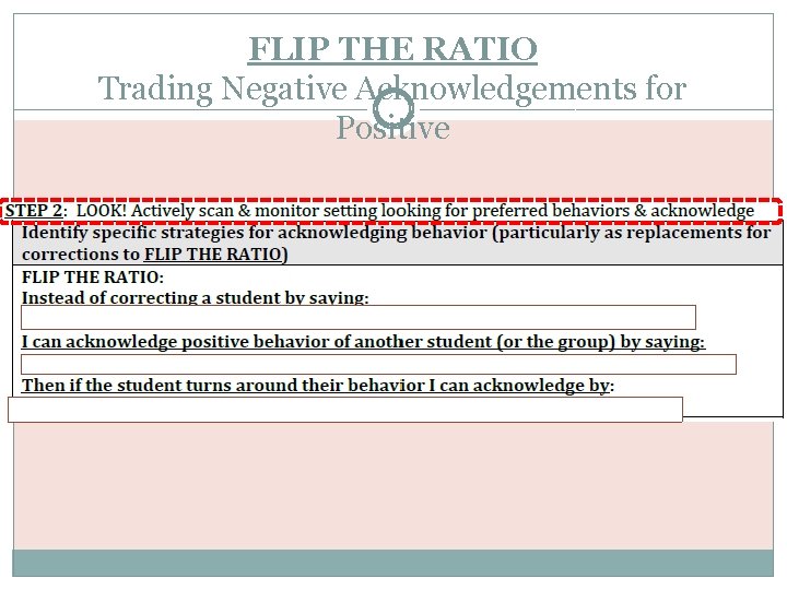 FLIP THE RATIO Trading Negative Acknowledgements for Positive 