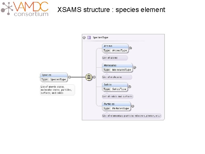 XSAMS structure : species element 