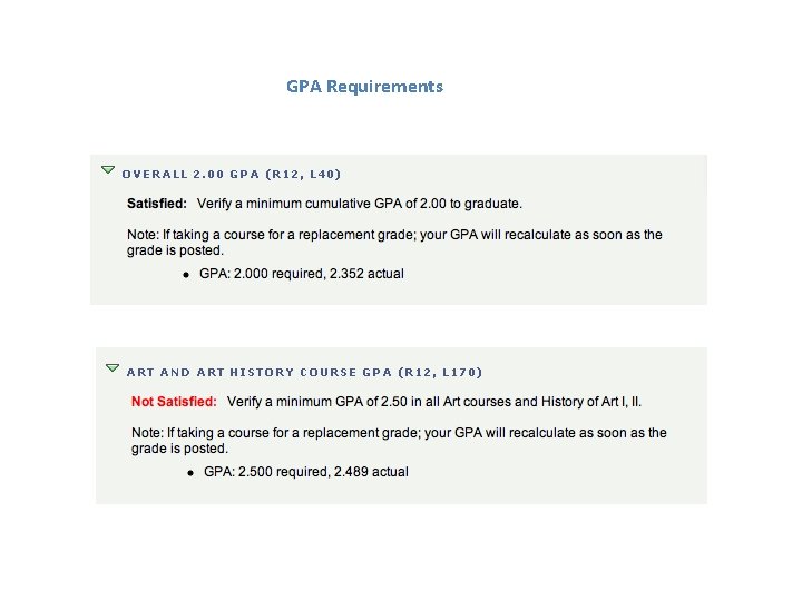 GPA Requirements 