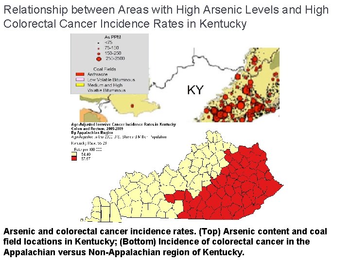 Relationship between Areas with High Arsenic Levels and High Colorectal Cancer Incidence Rates in