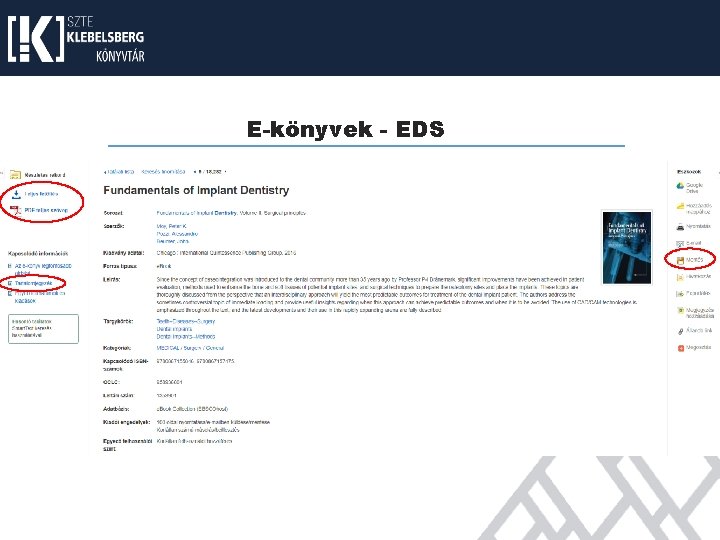 E-könyvek - EDS E-könyvek - EDS