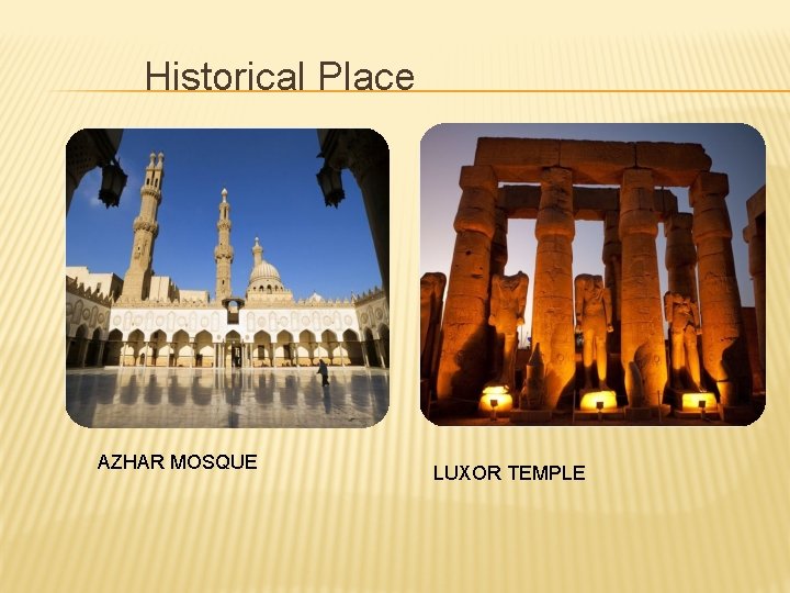 Historical Place AZHAR MOSQUE LUXOR TEMPLE 