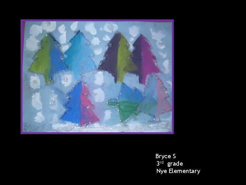 Bryce S 3 rd grade Nye Elementary 