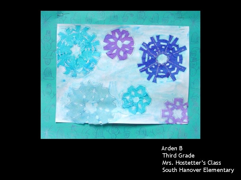 Arden B Third Grade Mrs. Hostetter’s Class South Hanover Elementary 