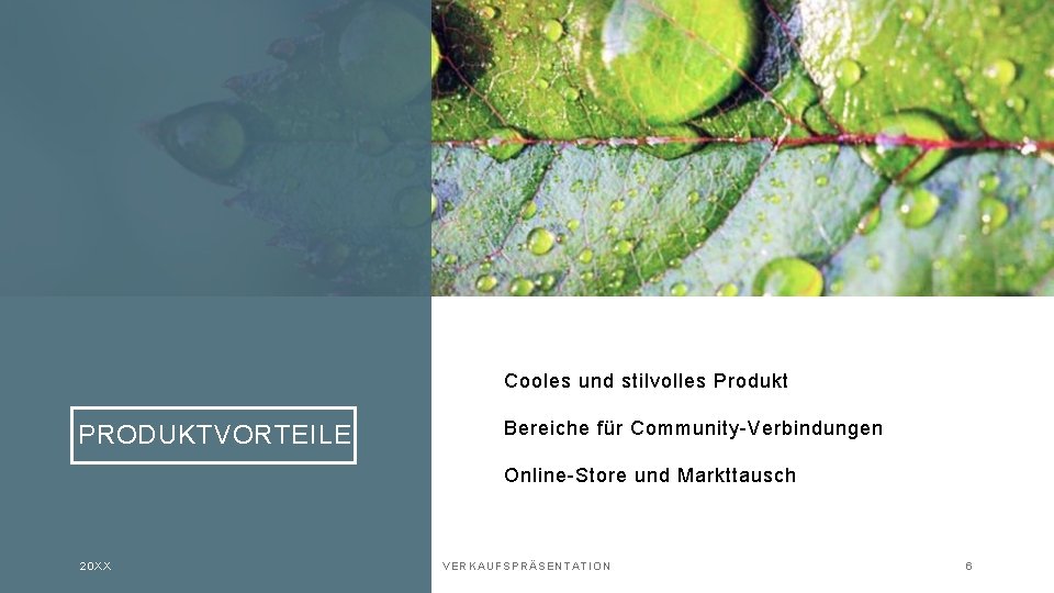 Cooles und stilvolles Produkt PRODUKTVORTEILE Bereiche für Community-Verbindungen Online-Store und Markttausch 20 XX VER