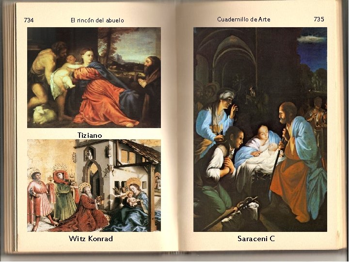 734 El rincón del abuelo Cuadernillo de Arte Tiziano Witz Konrad Saraceni C 735