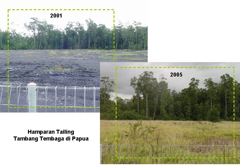 2001 2005 Hamparan Tailing Tambang Tembaga di Papua 