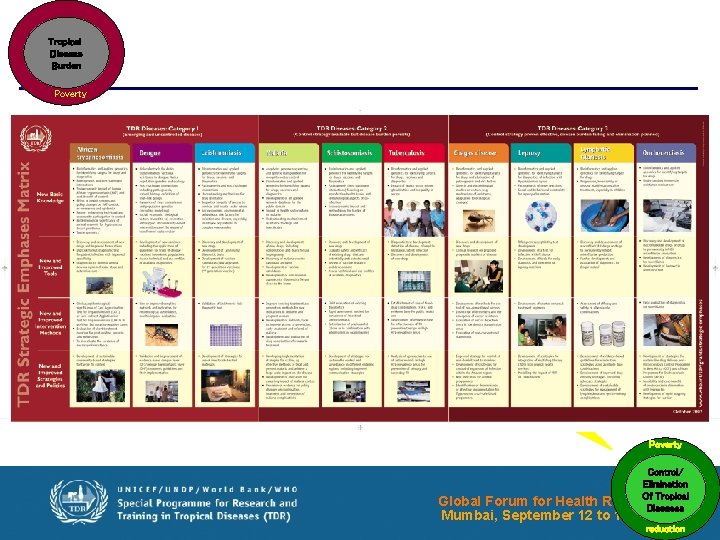 Tropical Disease Burden Poverty Str ate gy ? ? Poverty Control/ Elimination Of Tropical