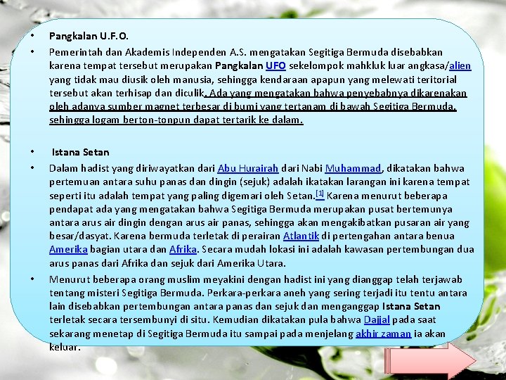  • • Pangkalan U. F. O. Pemerintah dan Akademis Independen A. S. mengatakan