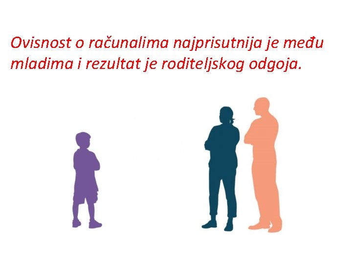 Ovisnost o računalima najprisutnija je među mladima i rezultat je roditeljskog odgoja. 