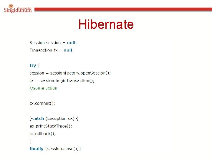 Hibernate Hibernate