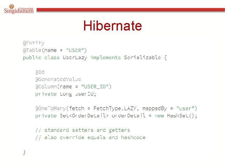 Hibernate Hibernate