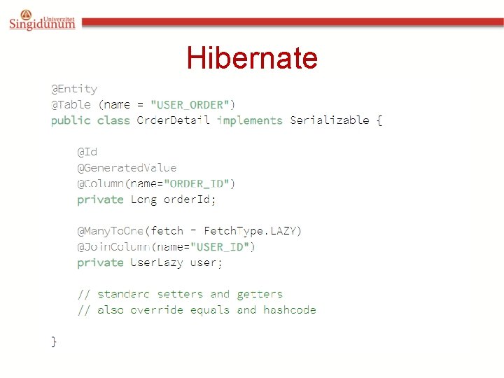 Hibernate Hibernate