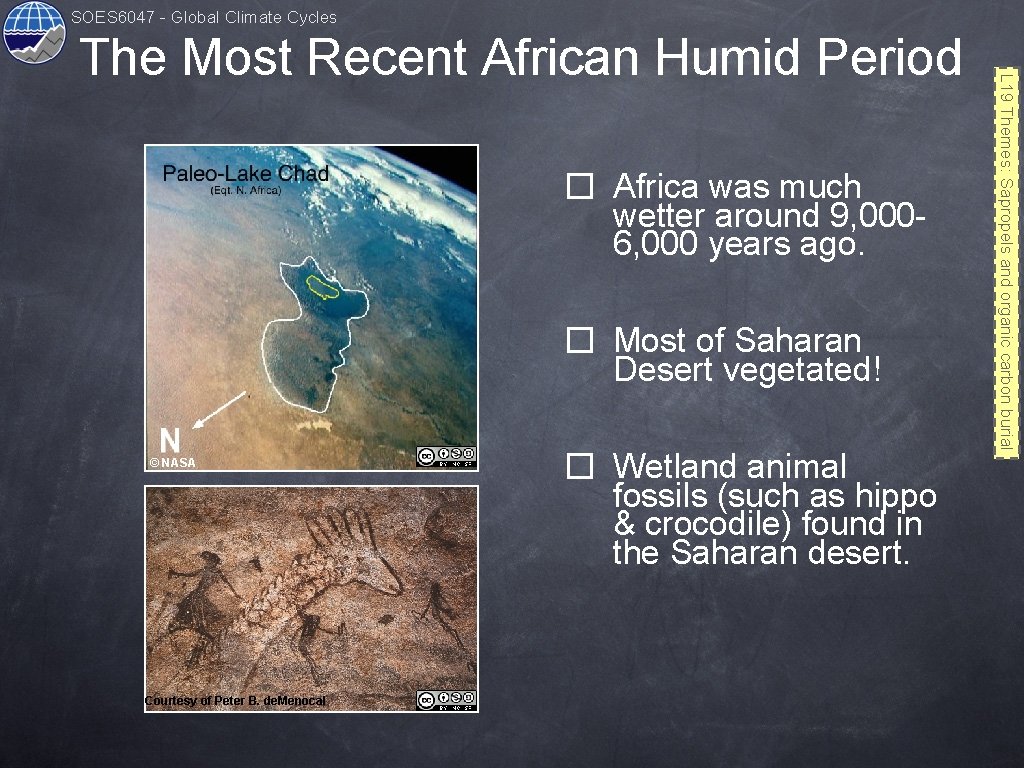 SOES 6047 - Global Climate Cycles � Africa was much wetter around 9, 0006,