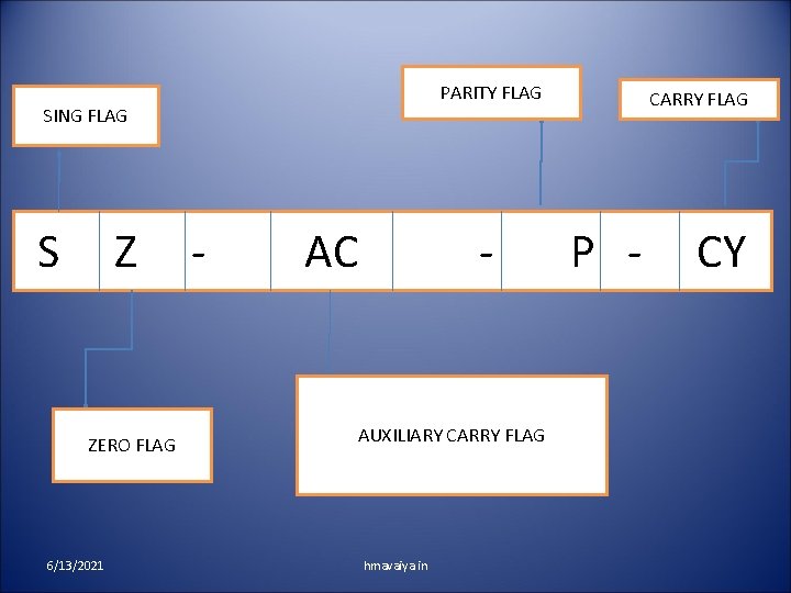 PARITY FLAG SING FLAG S Z ZERO FLAG 6/13/2021 - AC - AUXILIARY CARRY