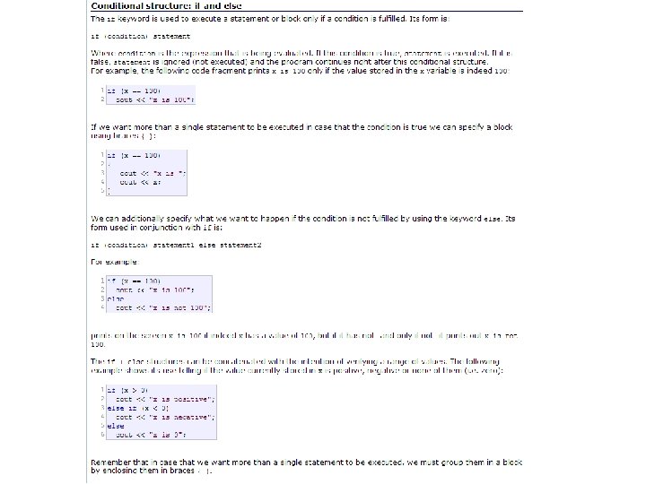 Control Structures 