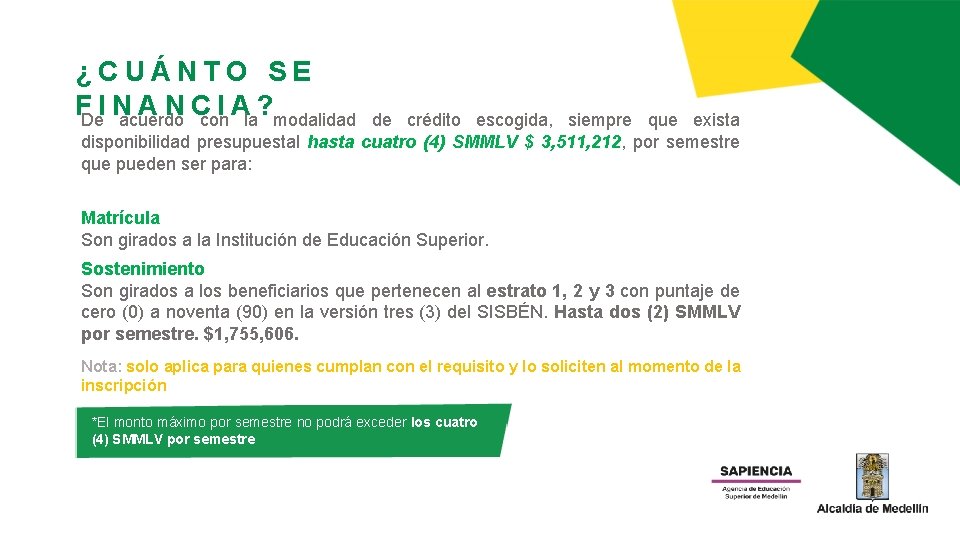 11 ¿CUÁNTO SE FDe. I Nacuerdo A N Ccon. I Ala? modalidad de crédito