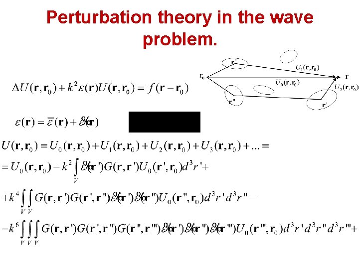 Perturbation theory in the wave problem. 