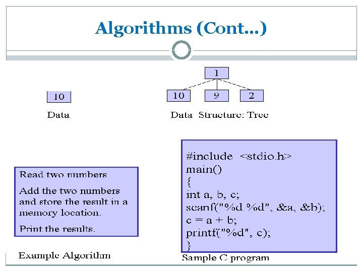 Algorithms (Cont…) 