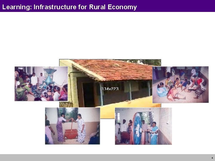 Learning: Infrastructure for Rural Economy 4 