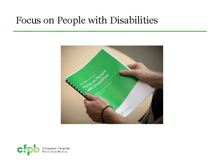 Focus on People with Disabilities 